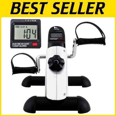 Adjustable Resistance Mini Exercise Bike with LCD Monitor-