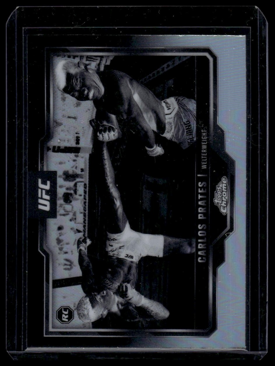 2025 Topps Chrome UFC #40 Carlos Prates Negative Refractor RC