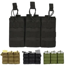 Tactical Molle Pouch Triple Magazine Pouch Double-Layer Mag Pouches Universal 