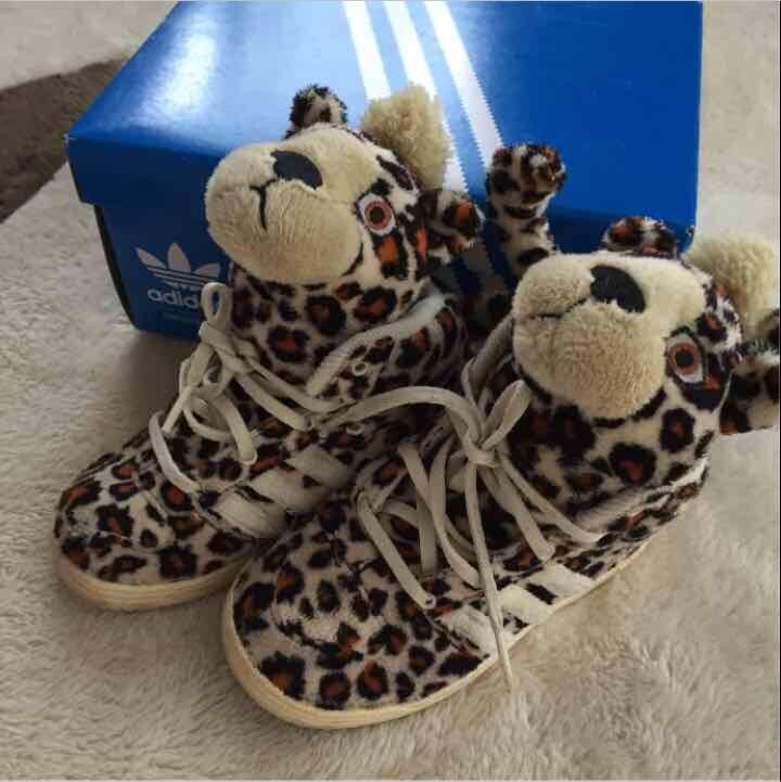 Baby Size! Adidas Jeremy Scott JS LEOPARD V24578 US7K(Not7) w/Box VG
