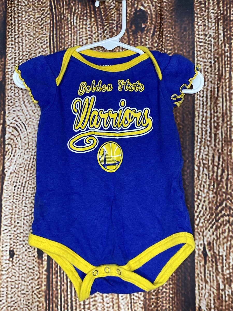 NBA Golden State Warriors Bodysuit 12 Months Baby Girl One Piece