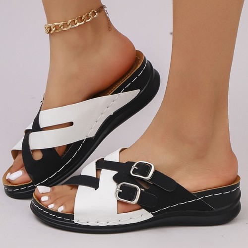 Summer Shoes Women Sandals Beach Ladies Shoes Slides Sandals Ladies Wedge Women - Picture 14 of 51