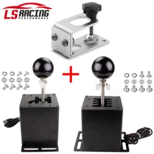 USB H Shifter w/ Clamp for Thrustmaster Logitech Steering Wheel SIM Racing Game