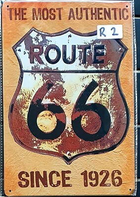 Route 66 Metal Tin Signs Bar Shed & Man Cave Signs AU Seller | eBay ...