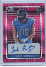 2023 Pro Set Metal #PA-ZK1 Zack Kuntz Pro Set Autographs Pink Pulsar #/4