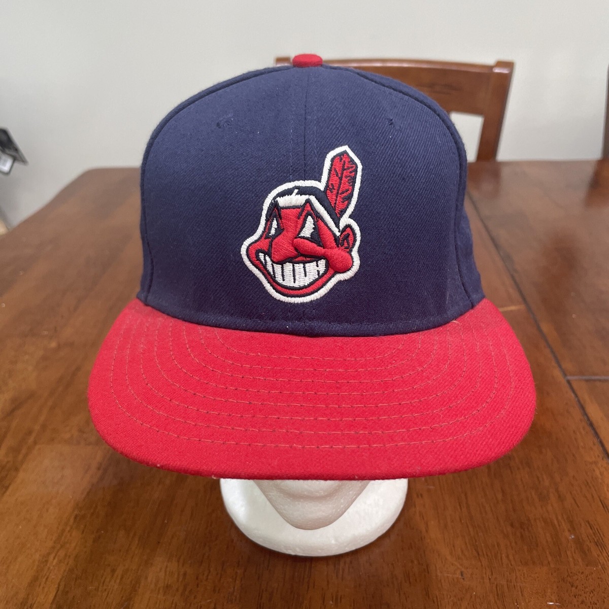 ウェア NEW ERA CLEVELAND INDIANS 59FIFTY 7 1/2 New Era 59Fifty Cleveland Indians 7 Fitted On Field Cap Hat Blue
