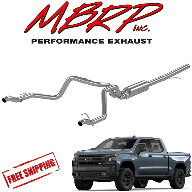 MBRP Cat Back Dual Exhaust System Fits 20192020 GMC Sierra 1500 6.2L