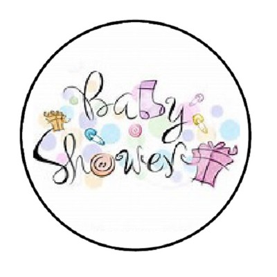 48 Baby Shower party!!!! ENVELOPE SEALS LABELS STICKERS 1.2" ROUND | eBay