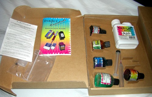 Ink Refill Kit - Inkjet Essentials Black & Color QVC Part # E26751 / Guide Book 