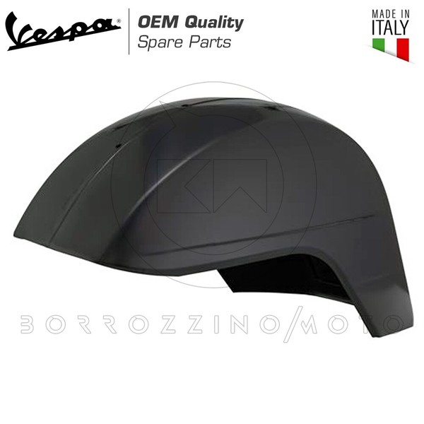 KotflüGel Vorne Schwarz Zum Malen Vespa Px 125 150 200 Millenium 1998-2000-image