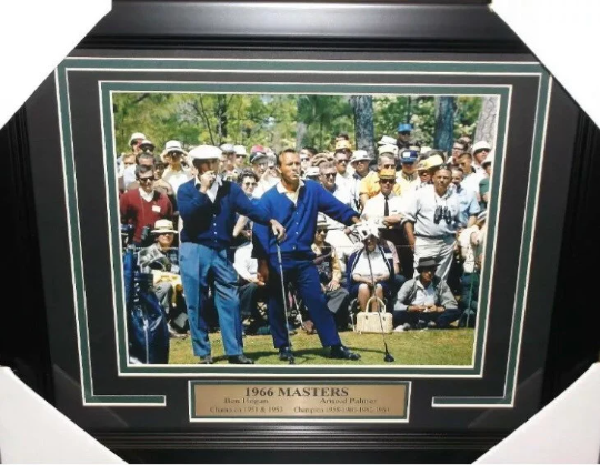 1966 Masters Champions Ben Hogan & Arnold Palmer 8X10 Photo Framed Golf ...