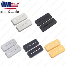 P90 Soapbar Pickup Cover Black White Silver Cream 50mm / 52mm Pole LP SG Guitar