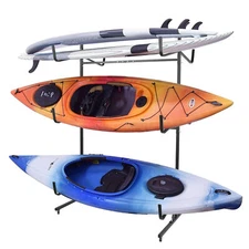 6 Kayak Storage Rack Wall Mount Paddle Sup Stand Heavy Canoe Holder Hanger