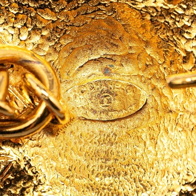 Chanel Coco Mark Lion Sun Motif Belt Gold Plated Women