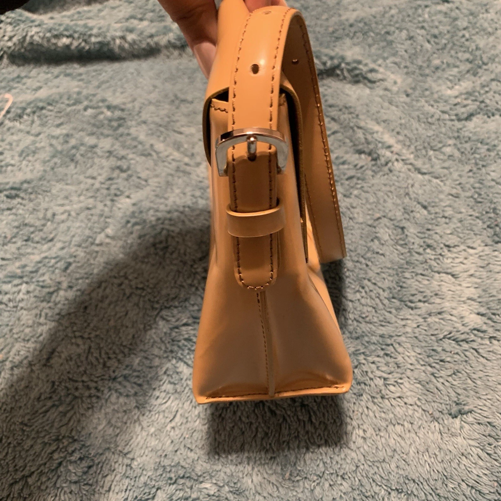 Borsa a mano vintage Moschino cuore beige pelle marrone dovrebbe made in Italy