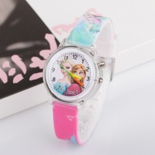Kinderuhr Kinder Armbanduhr Die Eiskönigin Frozen Elsa Geburtstag Blinklicht