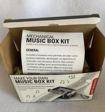 Kikkerland Make Your Own Music Box Kit - New in Box