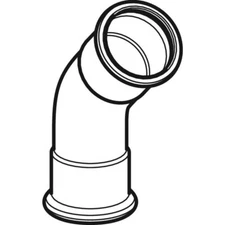 GE Mapress C-Steel Curved 45gr d22 Galvanized