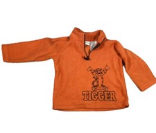 Disney Winnie the Pooh Tigger Fleece 1/4 Zip Sweatshirt 12 Months 90s Y2K Style