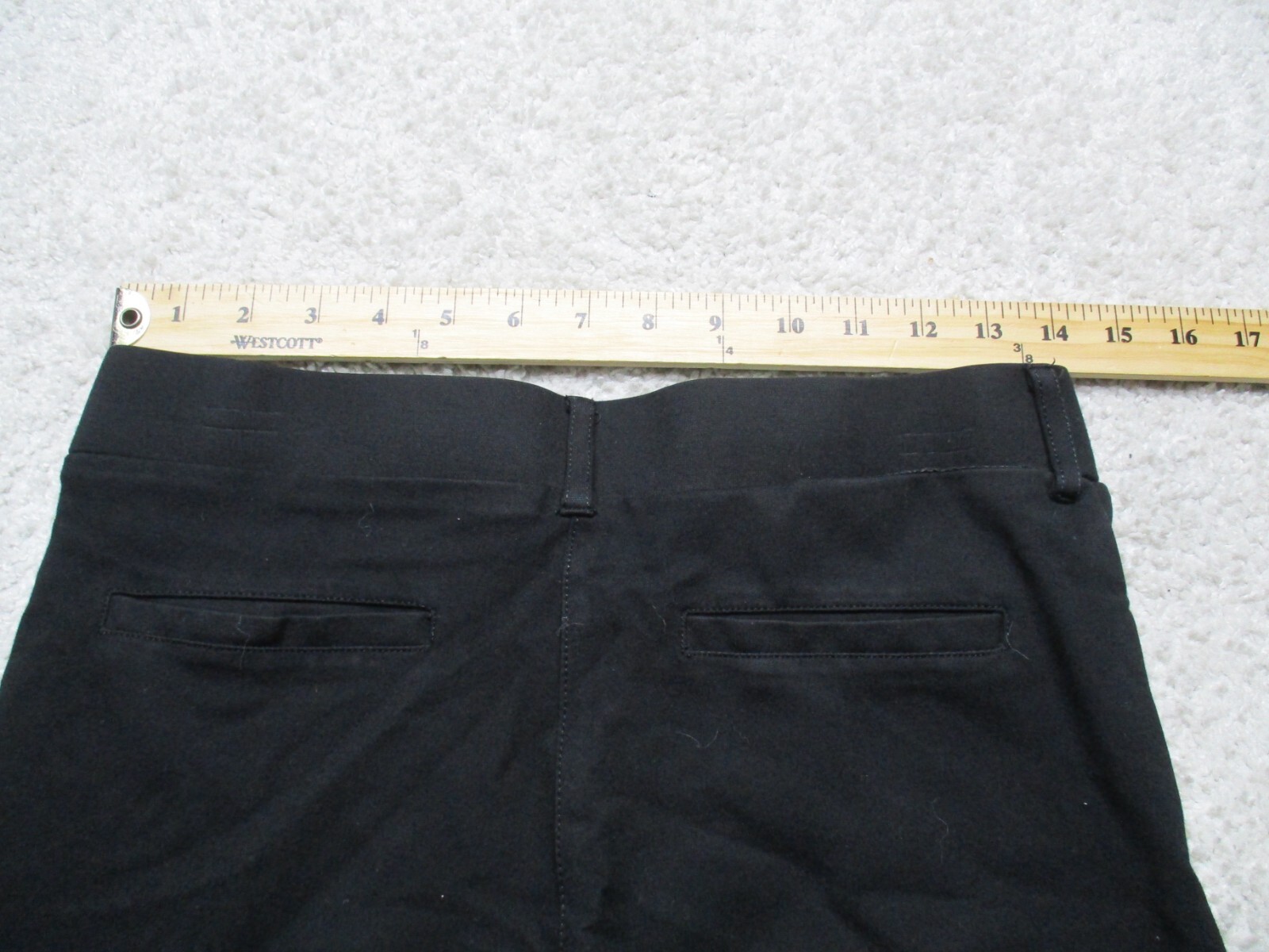 Betabrand Pants Womens Medium Petite Black Wide Leg Dress Pants Rayon