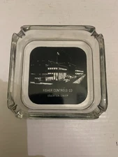 Vintage Fisher Controls Co. Education Center Marshalltown Iowa Glass Ashtray
