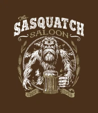 T-Shirt S to 2XL 3XL - SASQUATCH SALOON - BIGFOOT SASQUATCH FUNNY Adult