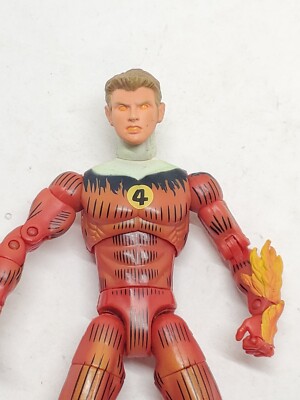 2004 Marvel Legends Toybiz Fantastic Four HUMAN Torch from Box Set