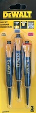 DeWalt - DWHT58018 - 1/32 in 2/32 in 3/32 in Bi-Material Nail Set of 3 Pcs.