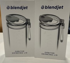 Two BlendJet Orbiter Drinking Lids Next Gen-blender Lids New