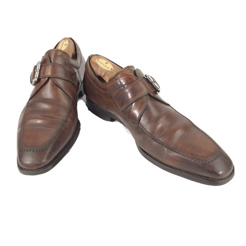 Magnanni 15955 Mens Brown Leather Monk 