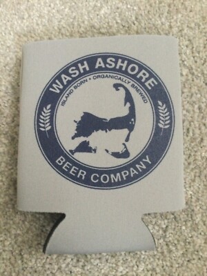 Wash Ashore Beer Company Bottle Can Coozie Koozie Insulator Martha s Vineyard 