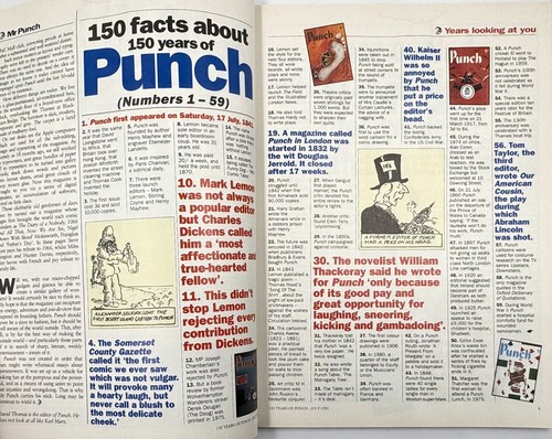 PUNCH - SPECIAL COLLECTOR'S EDITION - 150th ANNIVERSARY (17 July 1991) Magazine - Picture 4 of 10