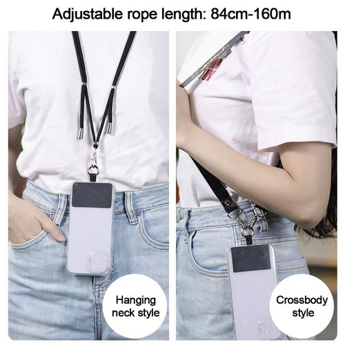 Anti-lost Phone Lanyards Adjustable Neck Ropes Mobile Phone Straps Outdoor - Photo 2 sur 21