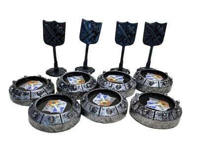 CROSSBOWS & CATAPULTS REPLACEMENT PARTS 4 KIGHTS FLAGS & 7ATTACK DISKS