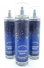 3 BATH BODY WORKS SAPPHIRE MOON FINE FRAGRANCE BODY MIST SPRAY 8 oz NEW