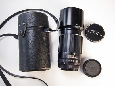 Asahi Pentax Super-Takumar 135mm f3.5 Telephoto Lens M42 Screw Mount Kit