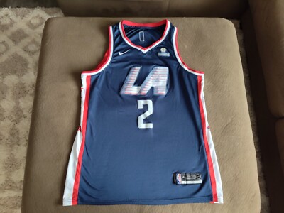 Nike LA Los Angeles Clippers Kawhi Leonard Swingman Jersey #2 Blue
