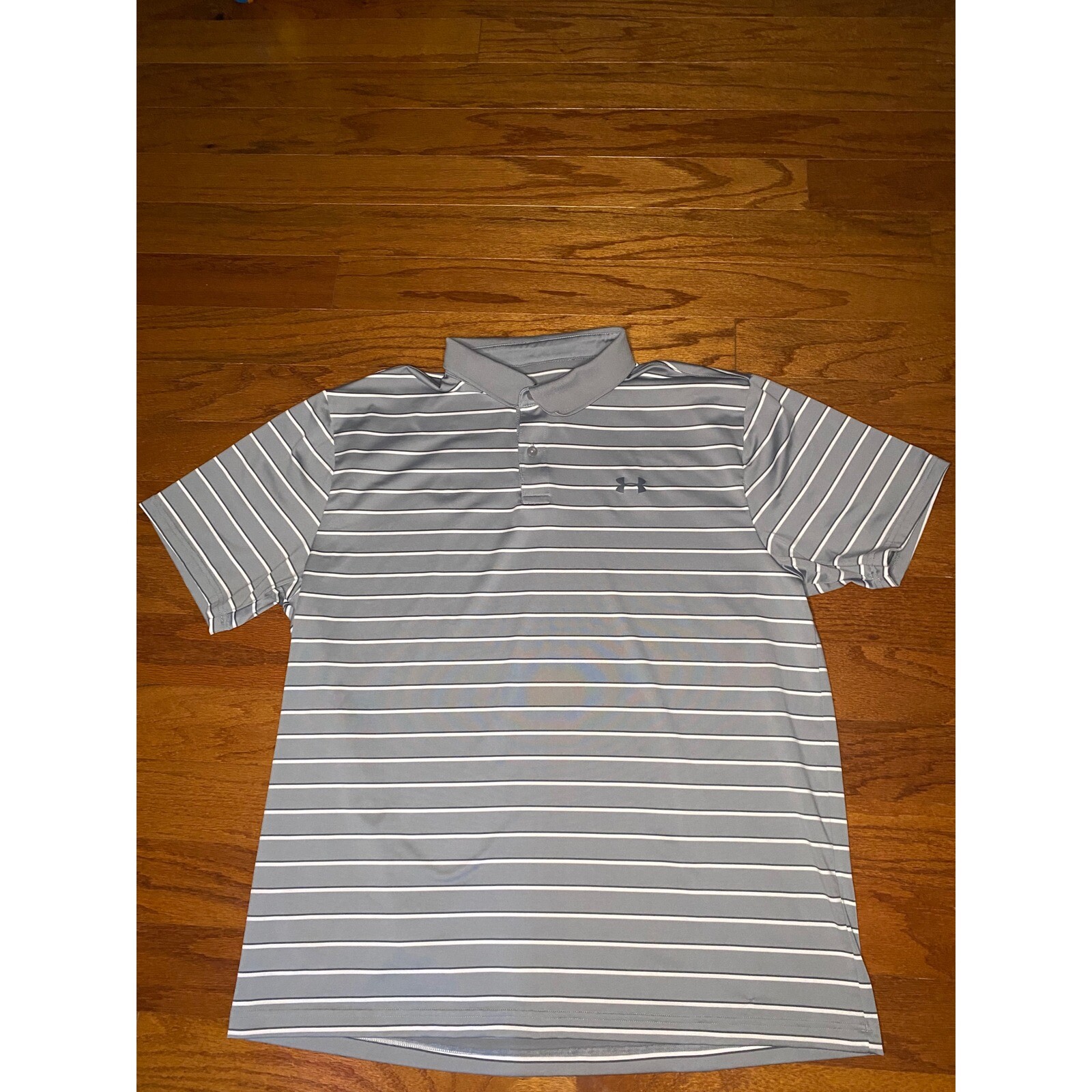 Under Armor Gray Heatgear Loose Polo Size XL