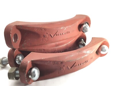 1 Set (Set Of 3) Victaulic 31 62W 16'' Pipe Coupling - New