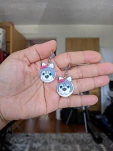 husky earrings