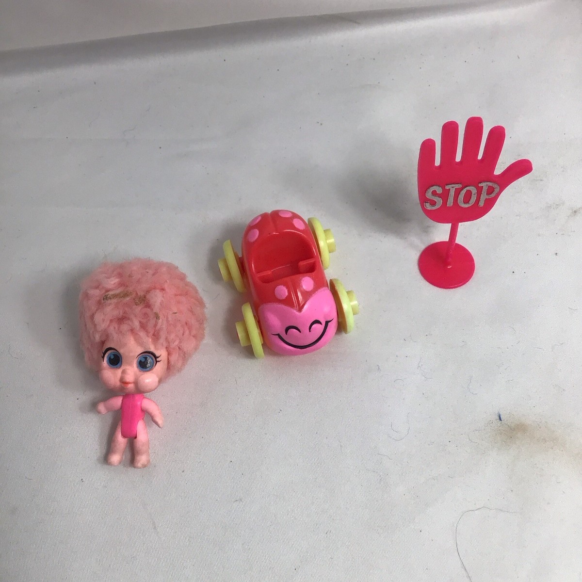 Vintage Mattel Upsy Downsy TICKLE PINKLE Doll car/Bugabout stop  display picture 1