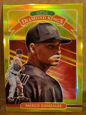 2020 Marco Gonzales Lime Green Refractor Prizm Donruss Optic Diamond Kings #22