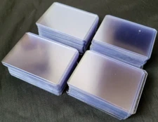 100 Top Loaders Standard Trading Card Protector Cases Good For Shipping 3" x 4"