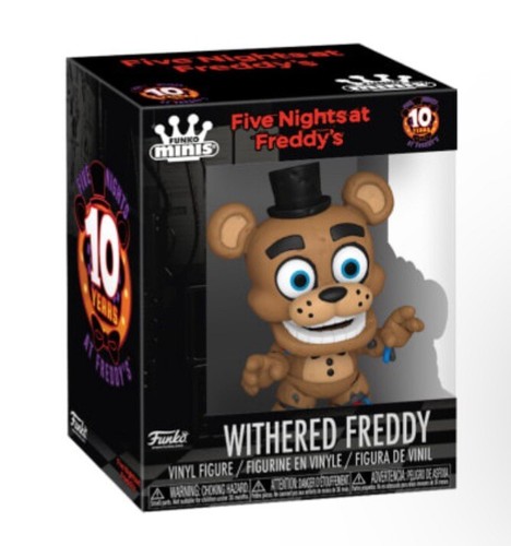 Five Nights At Freddy's Funko Minis 3” Withered Freddy Figure 10th Anniversary
