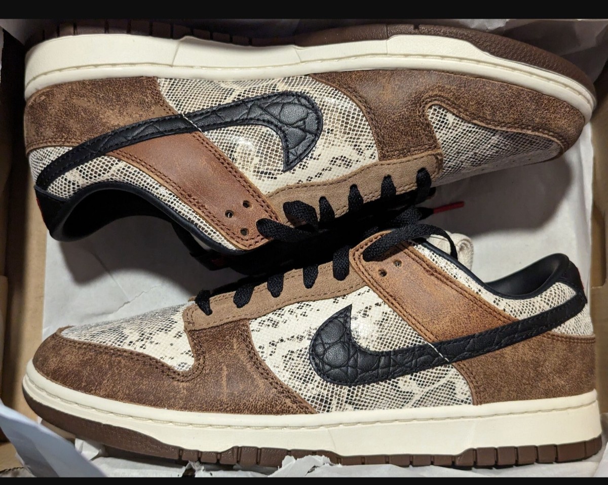 Nike Dunk Low Premium CO.JP Brown Snakeskin FJ5434-120 SIZE 9.5 | eBay