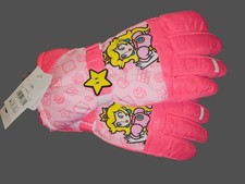 Girls Princess Peach Super Mario Winter Gloves Thinsulate SKI Gloves Size L/XL