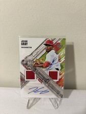 2022 Panini Diamond Kings Josiah Gray Dual Material Auto RPA RC #BS-JG Nationals