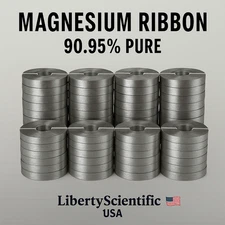 100 Magnesium Ribbon Rolls – 99.95% Pure Lab Chemical Supply| Liberty Scientific