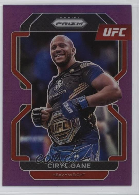 2022 Panini Prizm UFC Purple Prizm 145/149 Ciryl Gane #101 0dz