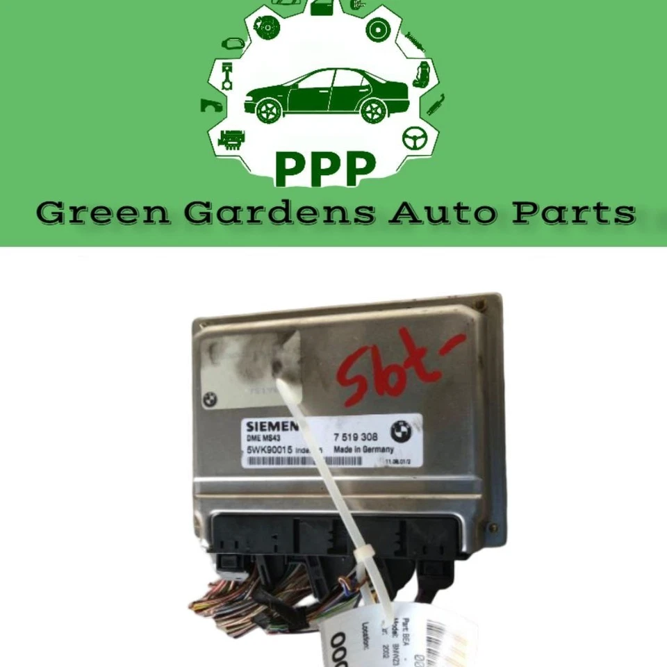 2001 - 2002 BMW Z3 ECM Engine Control Module Chassis Brain Box 7519308 OEM - Image 2 of 4
